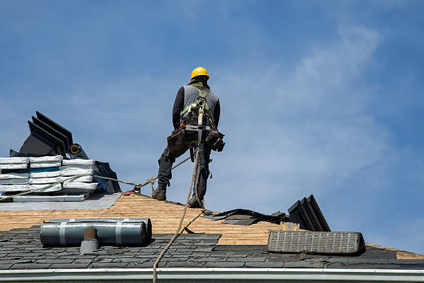 Professional Storm Damage Roof Repair technician working in Bluffton, IN